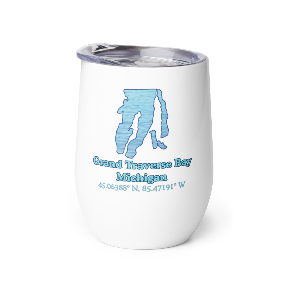 Grand Traverse Bay Wine Tumbler