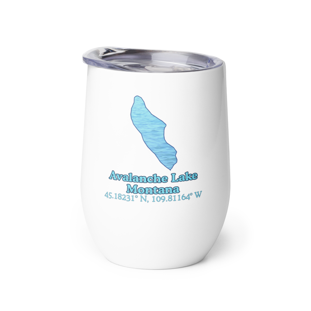 Avalanche Lake Wine Tumbler