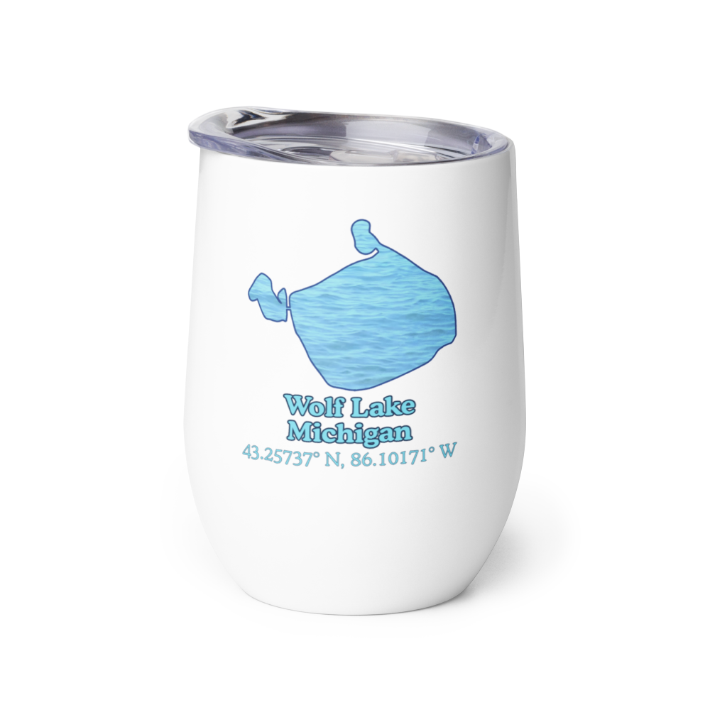 Wolf Lake Wine Tumbler