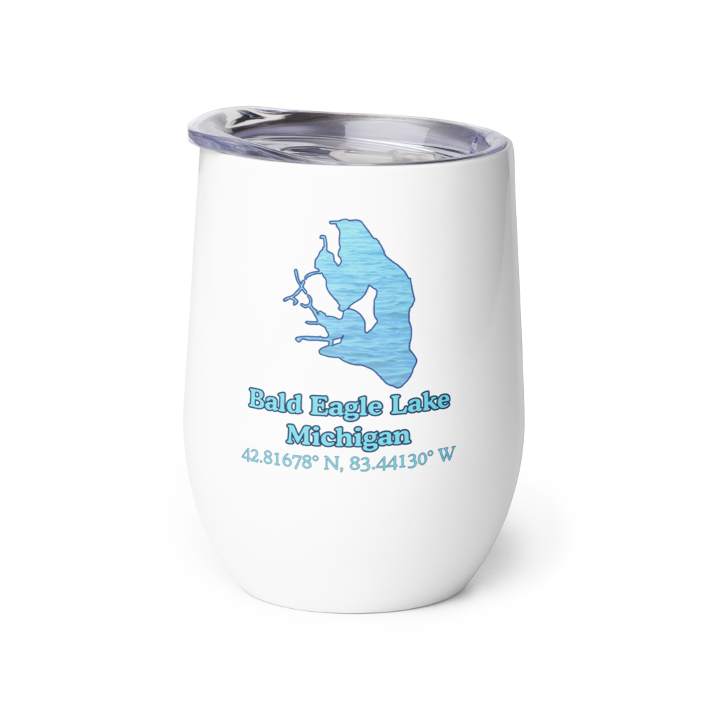 Bald Eagle Lake Wine Tumbler
