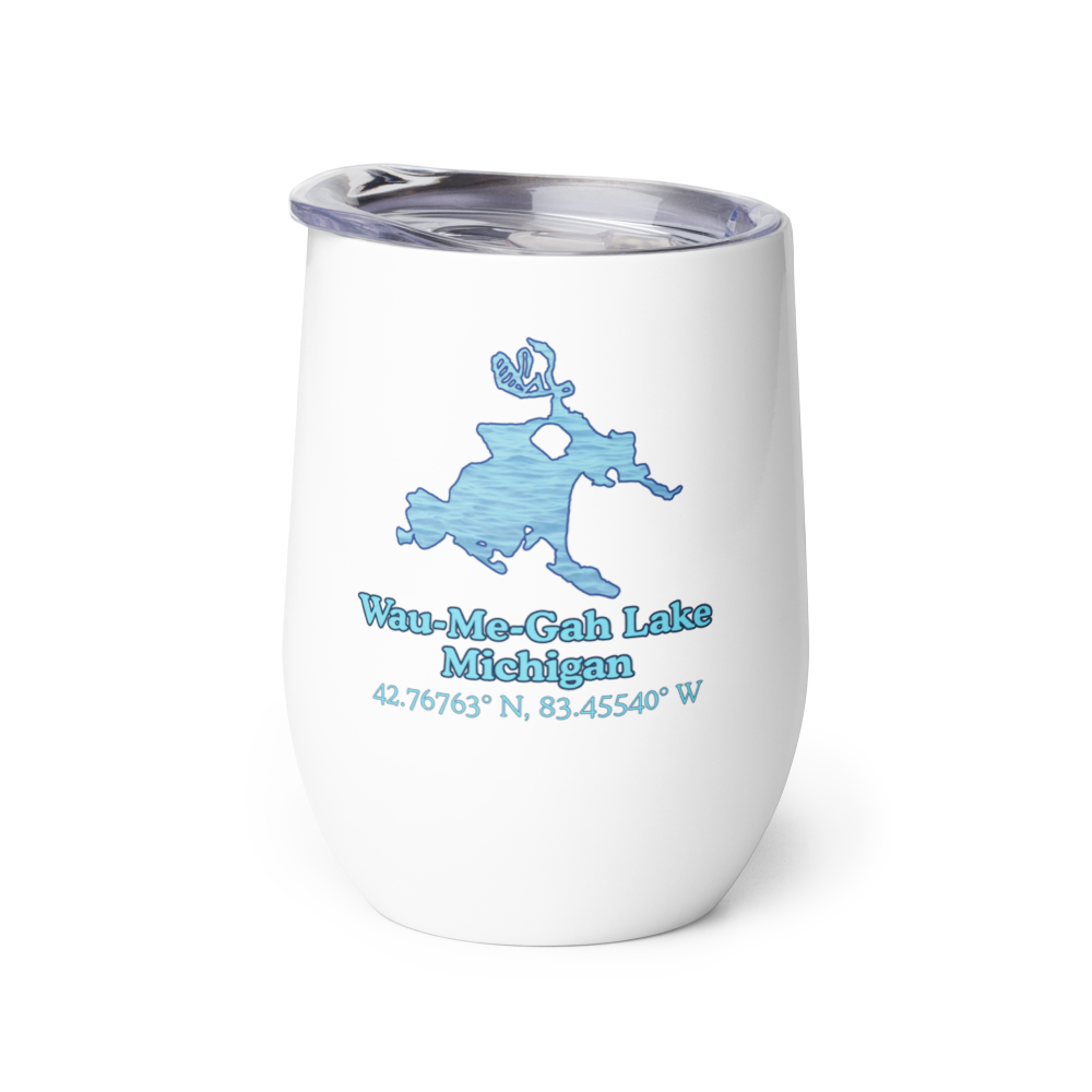 Wau-Me-Gah Lake Wine Tumbler