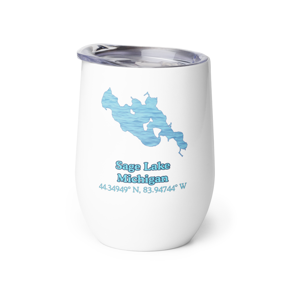 Sage Lake Wine Tumbler