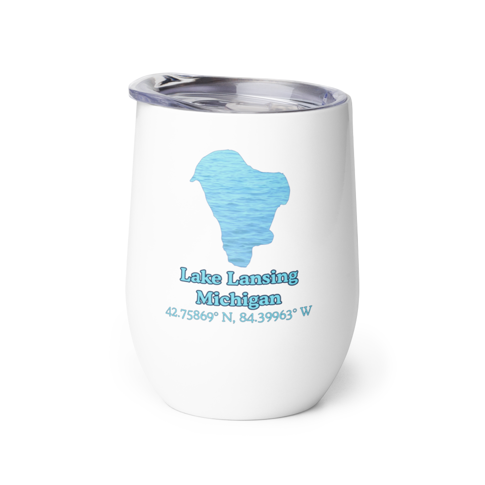 Lake Lansing Wine Tumbler