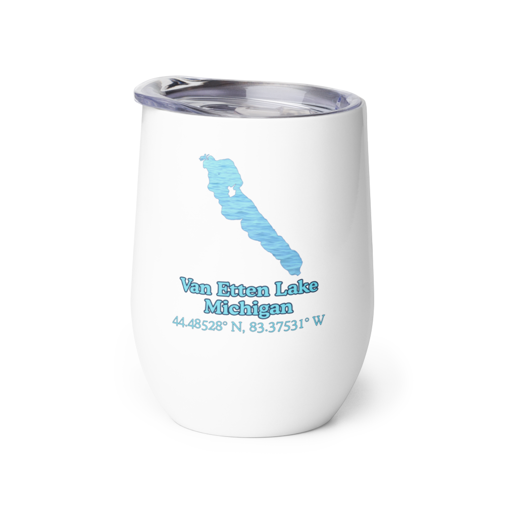 Van Etten Lake Wine Tumbler
