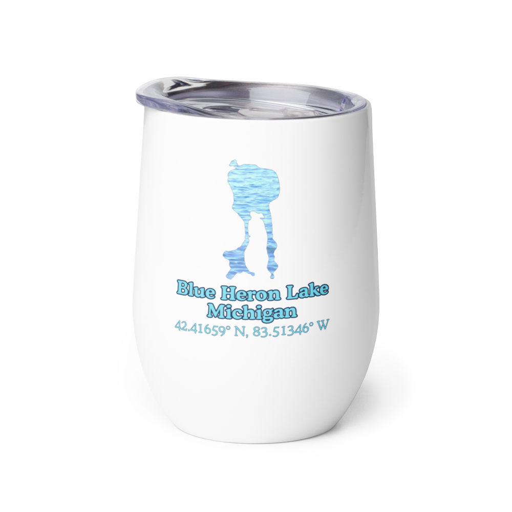 Blue Heron Lake Wine Tumbler