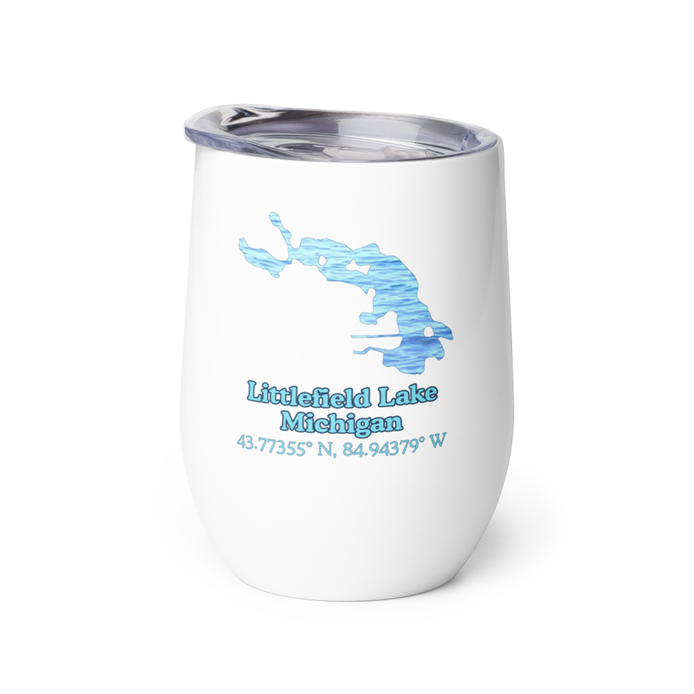 Littlefield Lake Wine Tumbler