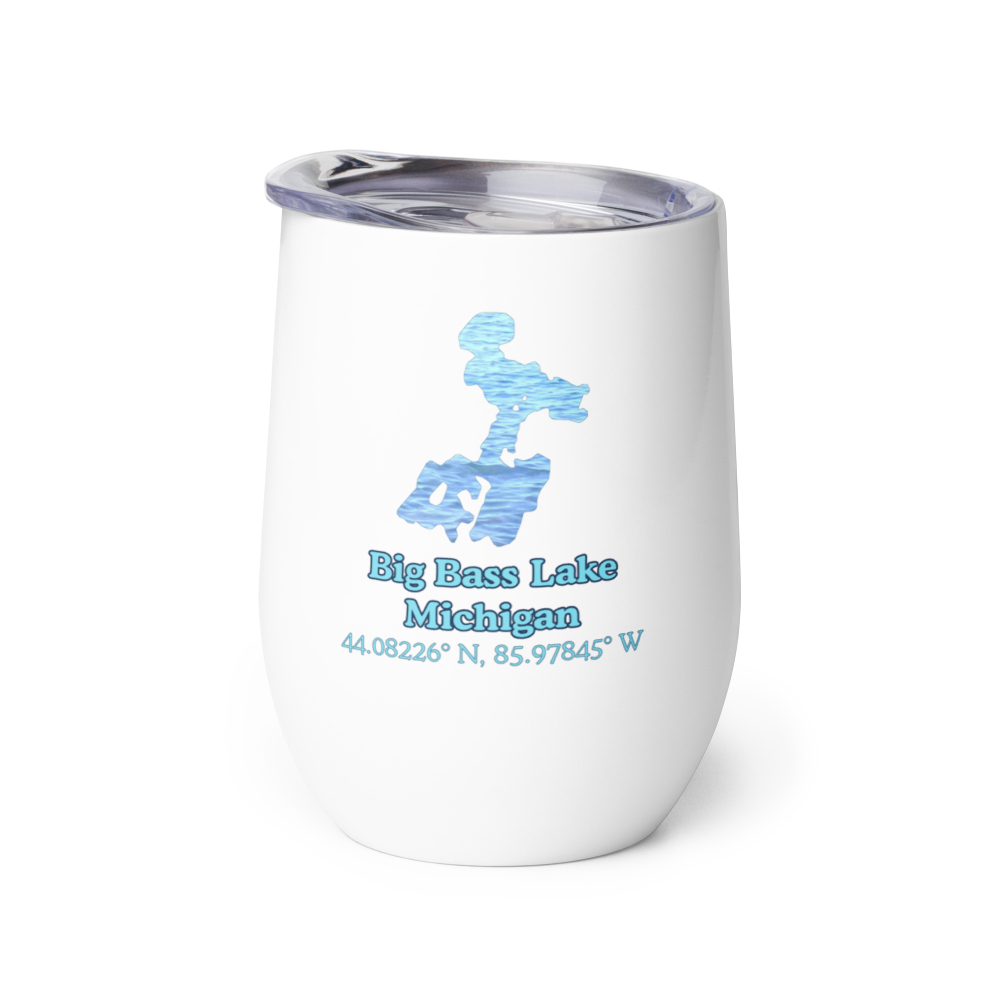 Big Bass Lake Wine Tumbler