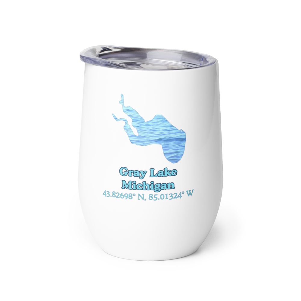 Gray Lake Wine Tumbler