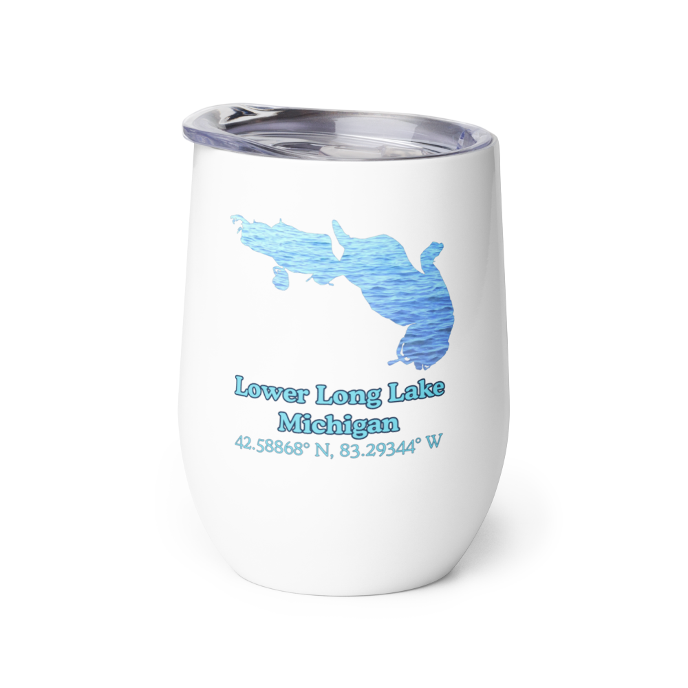 Lower Long Lake Wine Tumbler