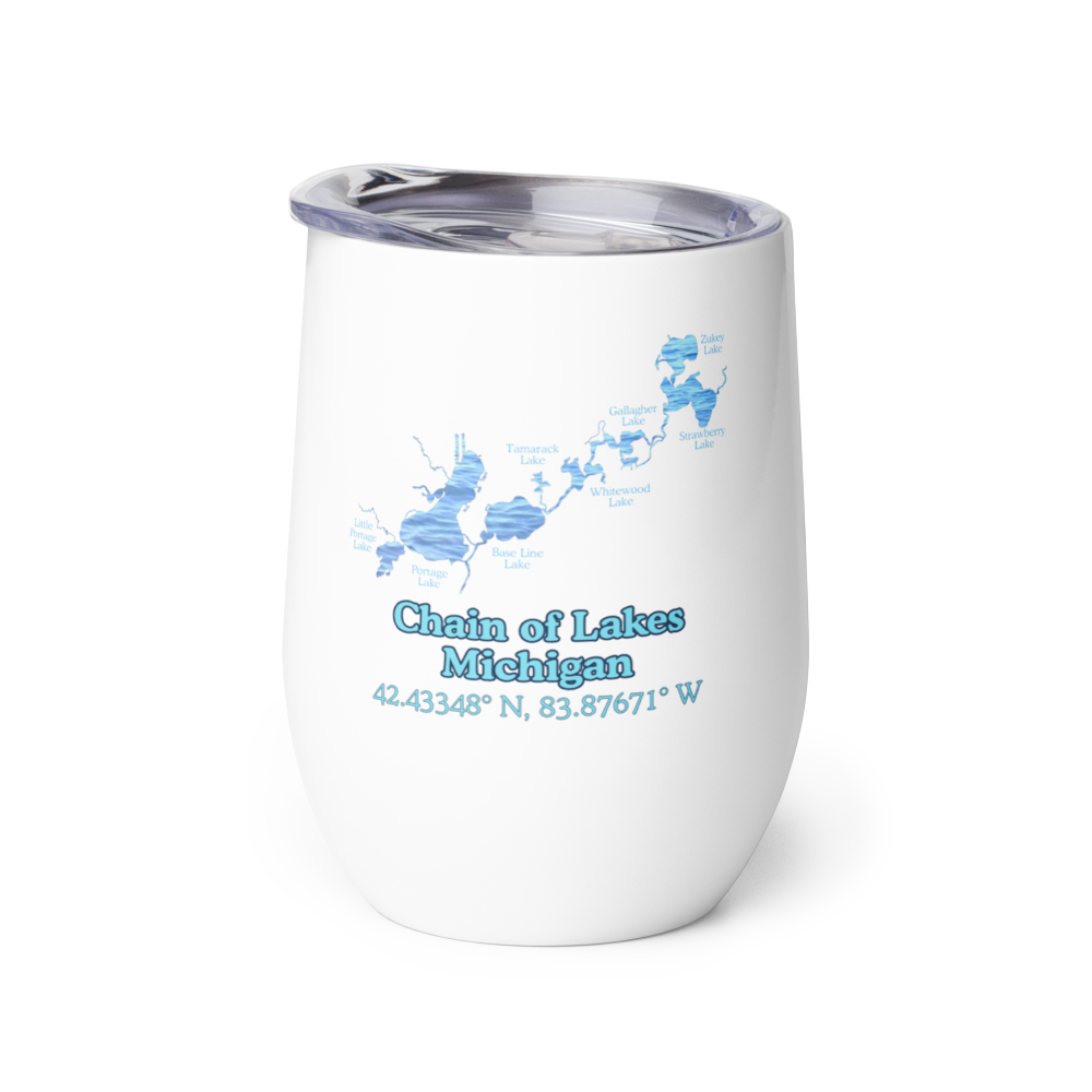 Chain of Lakes Wine Tumbler