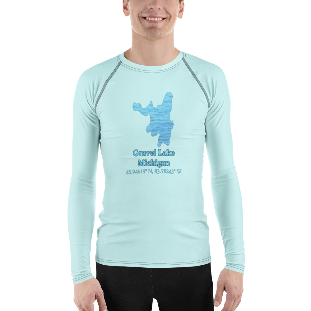 Gravel Lake Men's Rash Guard / Swim Shirt
