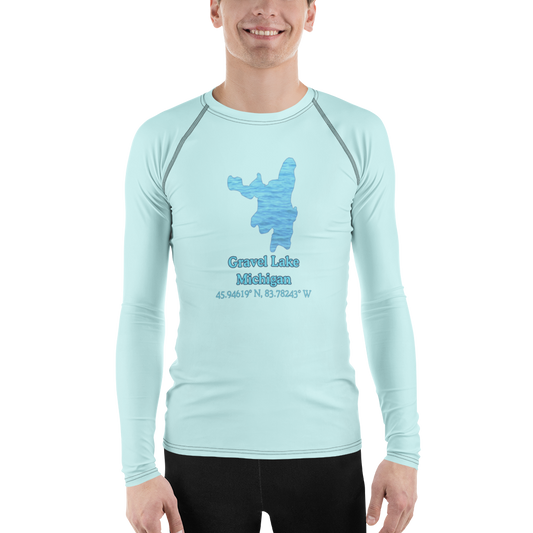 Gravel Lake Men's Rash Guard / Swim Shirt