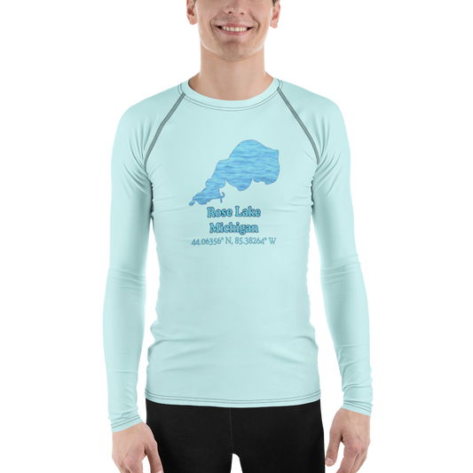 Rose Lake Men's Rash Guard / Swim Shirt