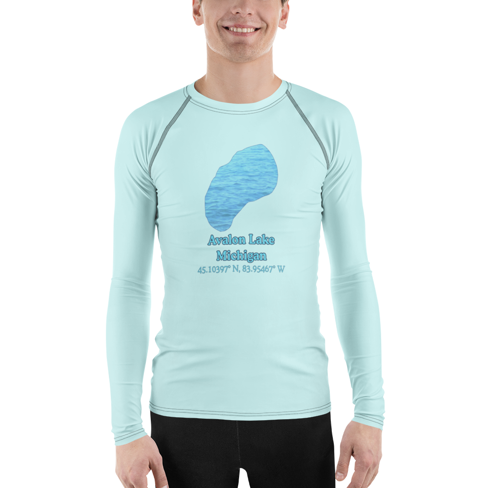 Avalon Lake Men's Rash Guard / Swim Shirt