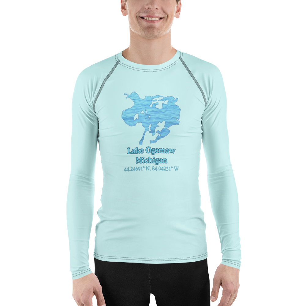 Lake Ogemaw Men's Rash Guard / Swim Shirt