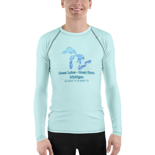 Great Lakes - Great State Men's Rash Guard / Swim Shirt