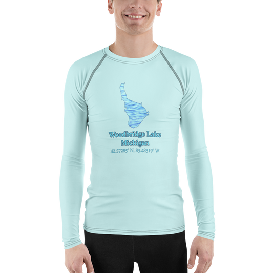 Woodbridge Lake Men's Rash Guard / Swim Shirt
