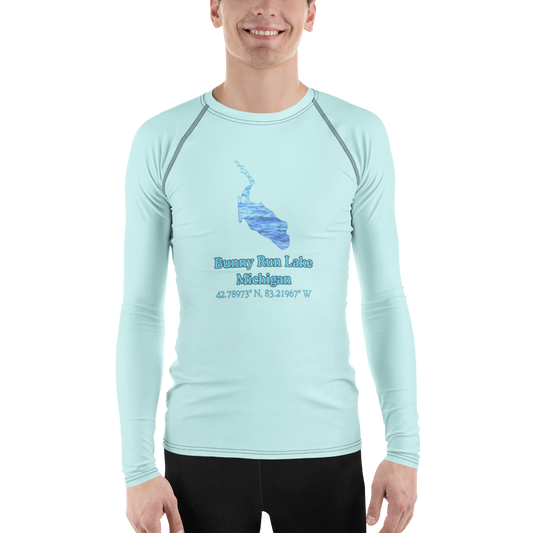 Bunny Run Lake Men's Rash Guard / Swim Shirt
