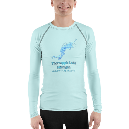 Thornapple Lake Men's Rash Guard / Swim Shirt