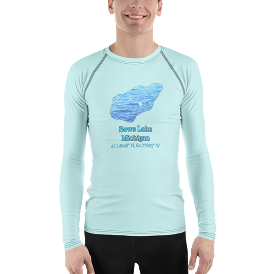 Bows Lake Men's Rash Guard / Swim Shirt