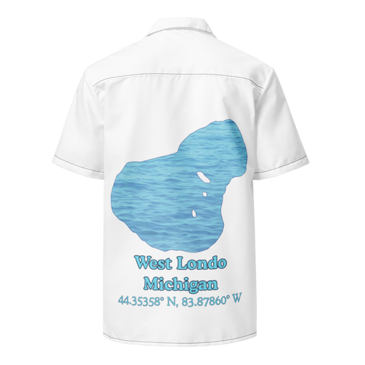 West Londo Button Down Shirt with over-sized print