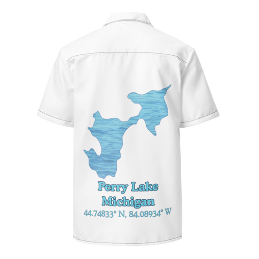 Perry Lake Button Down Shirt with over-sized print