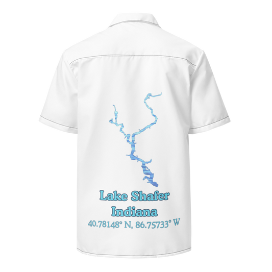 Lake Shafer Button Down Shirt with over-sized print
