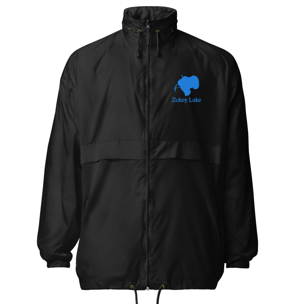 Zukey Lake Embroidered Windbreaker (Full Zip front)
