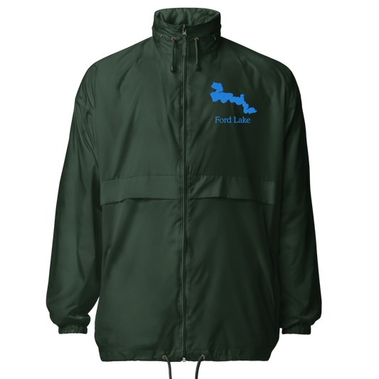 Ford Lake Embroidered Windbreaker (Full Zip front)