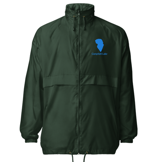 Campbell Lake Embroidered Windbreaker (Full Zip front)