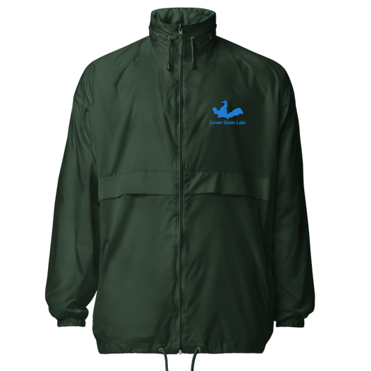 Lower Straits Lake Embroidered Windbreaker (Full Zip front)