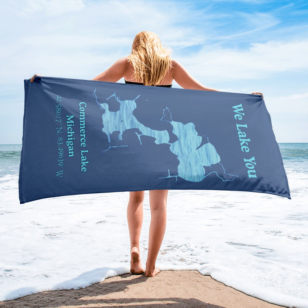 Commerce Lake Beach Towel