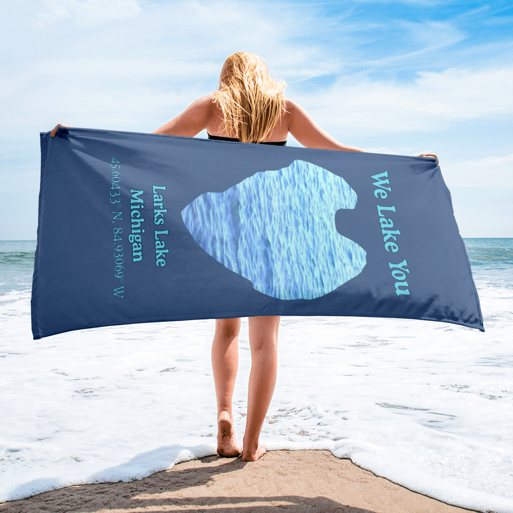 Larks Lake Beach Towel