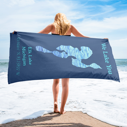 Elk Lake Beach Towel