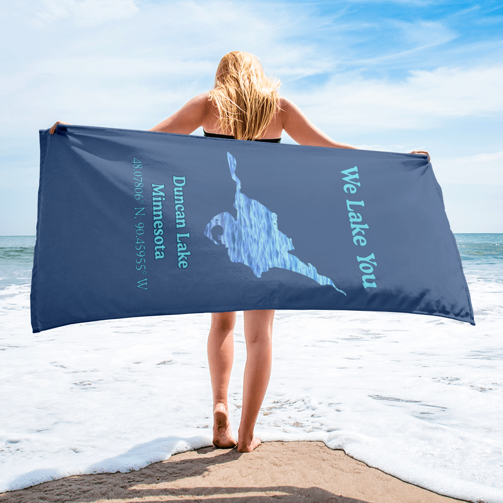 Duncan Lake Beach Towel