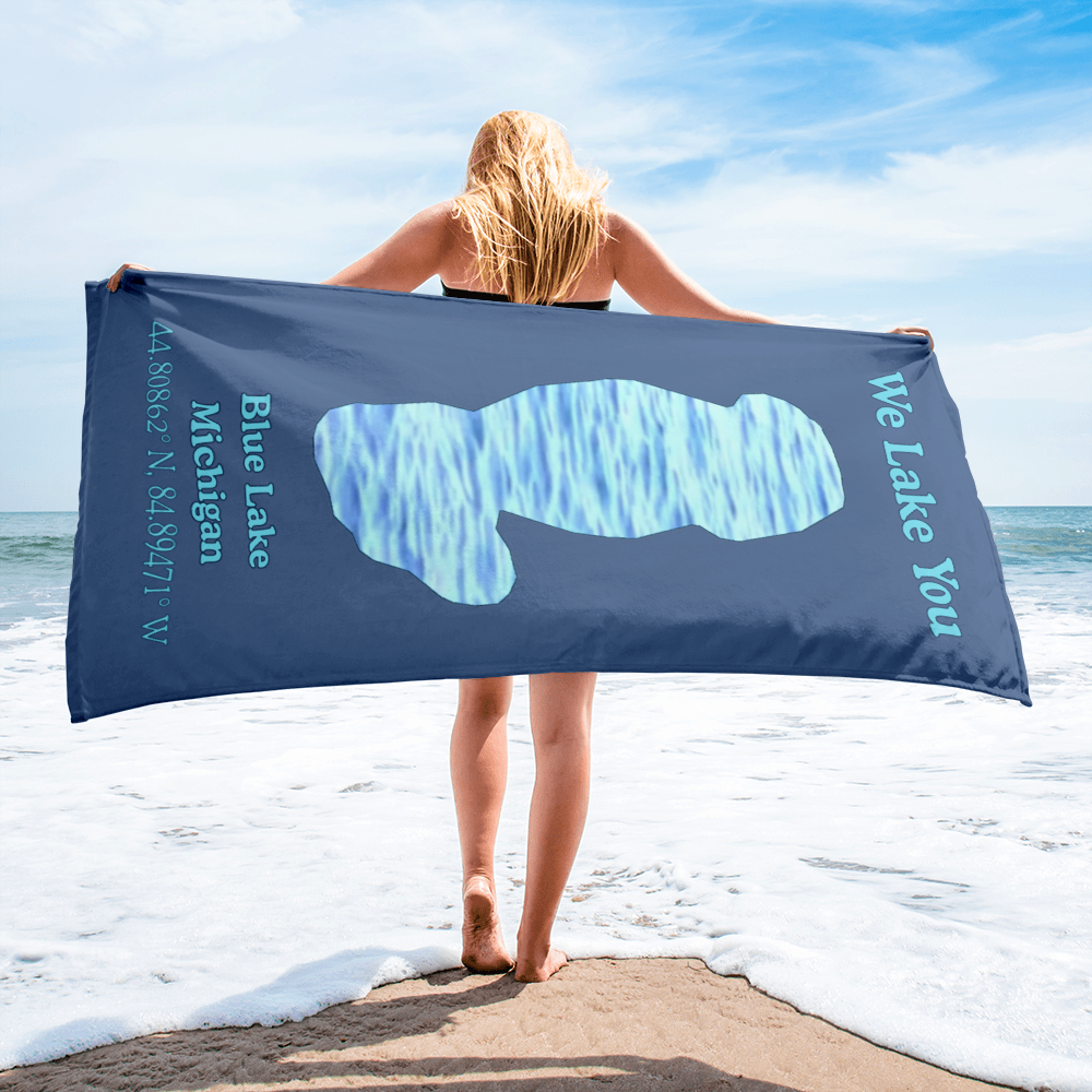 Blue Lake Beach Towel
