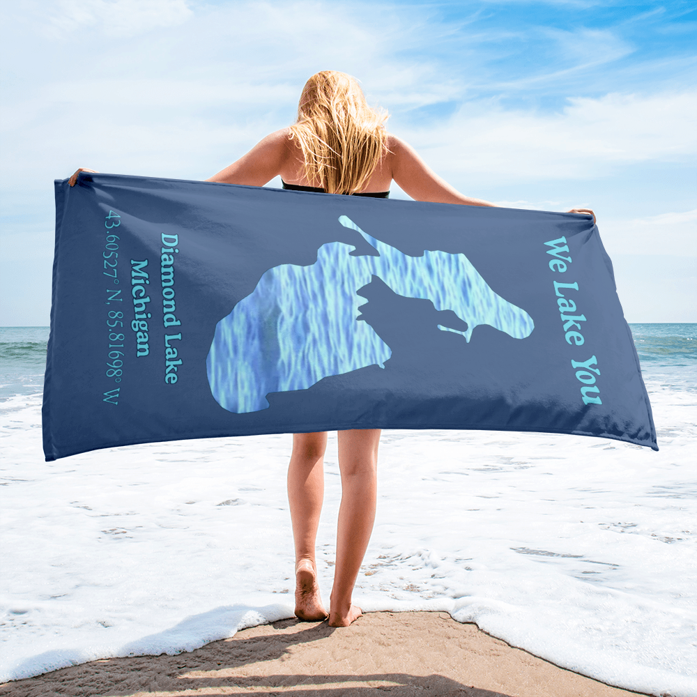 Diamond Lake Beach Towel