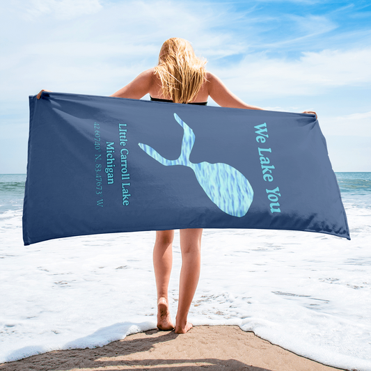 LIttle Carroll Lake Beach Towel