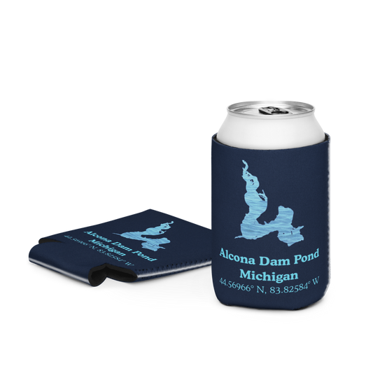 Alcona Dam Pond Can Cooler (Regular & Slim Sizes)