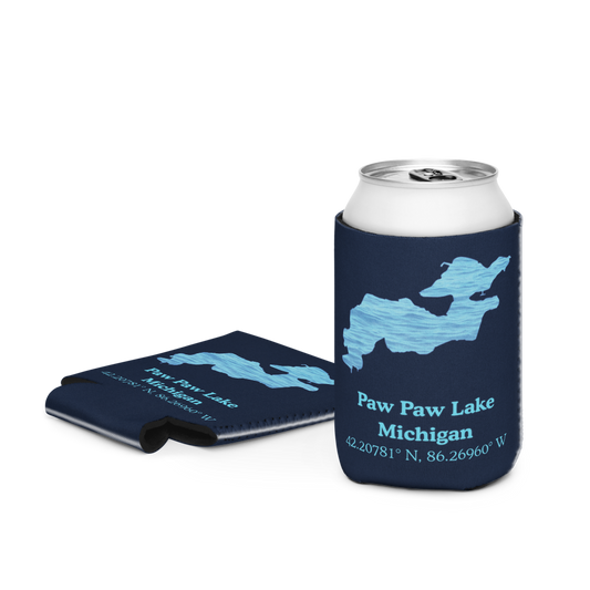 Paw Paw Lake Can Cooler (Regular & Slim Sizes)