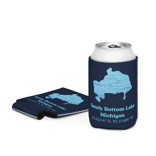 Sandy Bottom Lake Can Cooler (Regular & Slim Sizes)