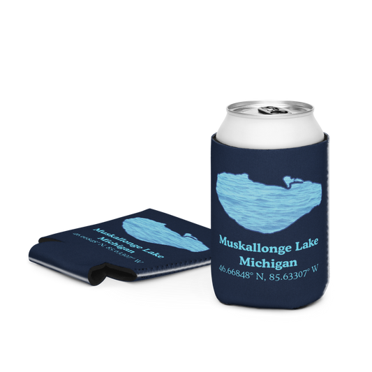 Muskallonge Lake Can Cooler (Regular & Slim Sizes)