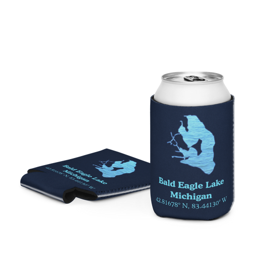 Bald Eagle Lake Can Cooler (Regular & Slim Sizes)