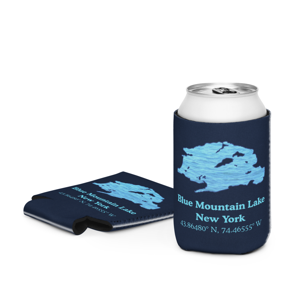 Blue Mountain Lake Can Cooler (Regular & Slim Sizes)