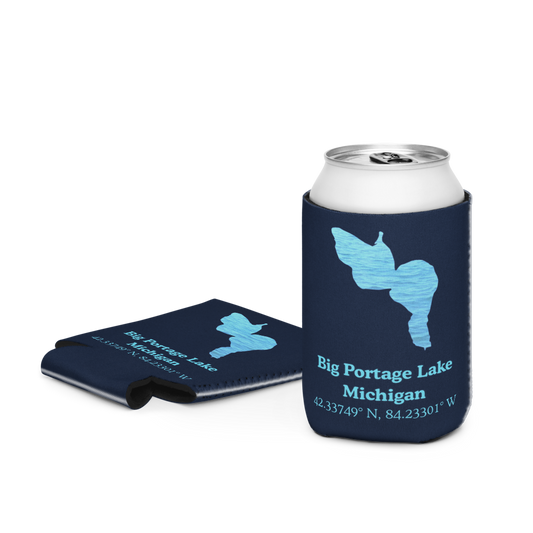 Big Portage Lake Can Cooler (Regular & Slim Sizes)