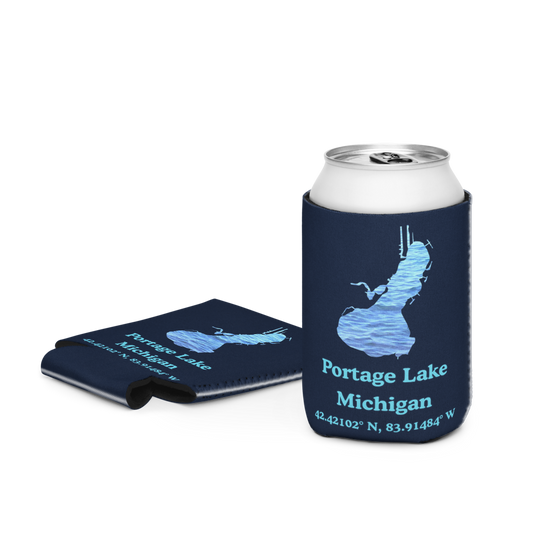 Portage Lake Can Cooler (Regular & Slim Sizes)
