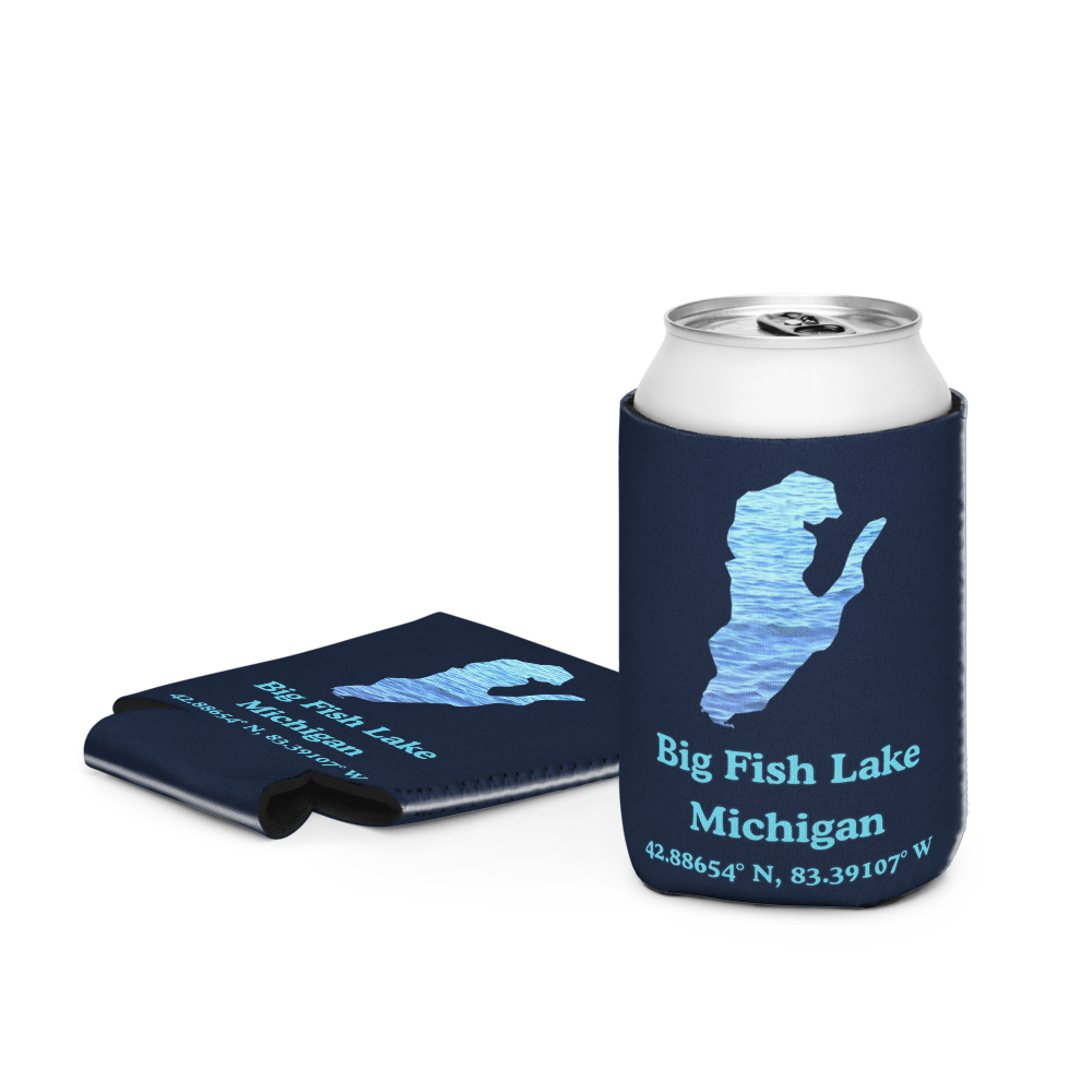 Big Fish Lake Can Cooler (Regular & Slim Sizes)