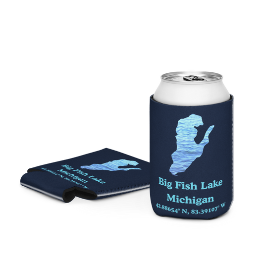 Big Fish Lake Can Cooler (Regular & Slim Sizes)