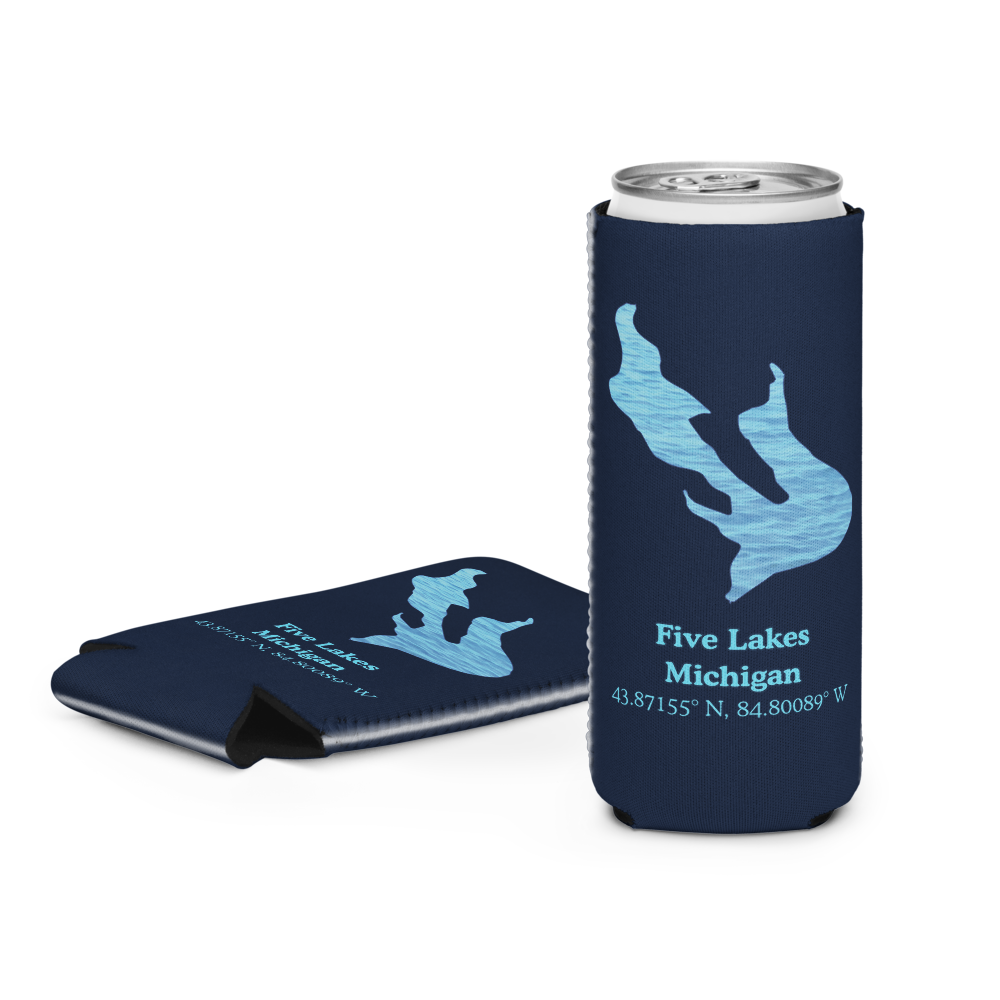 Five Lakes Can Cooler (Regular & Slim Sizes)