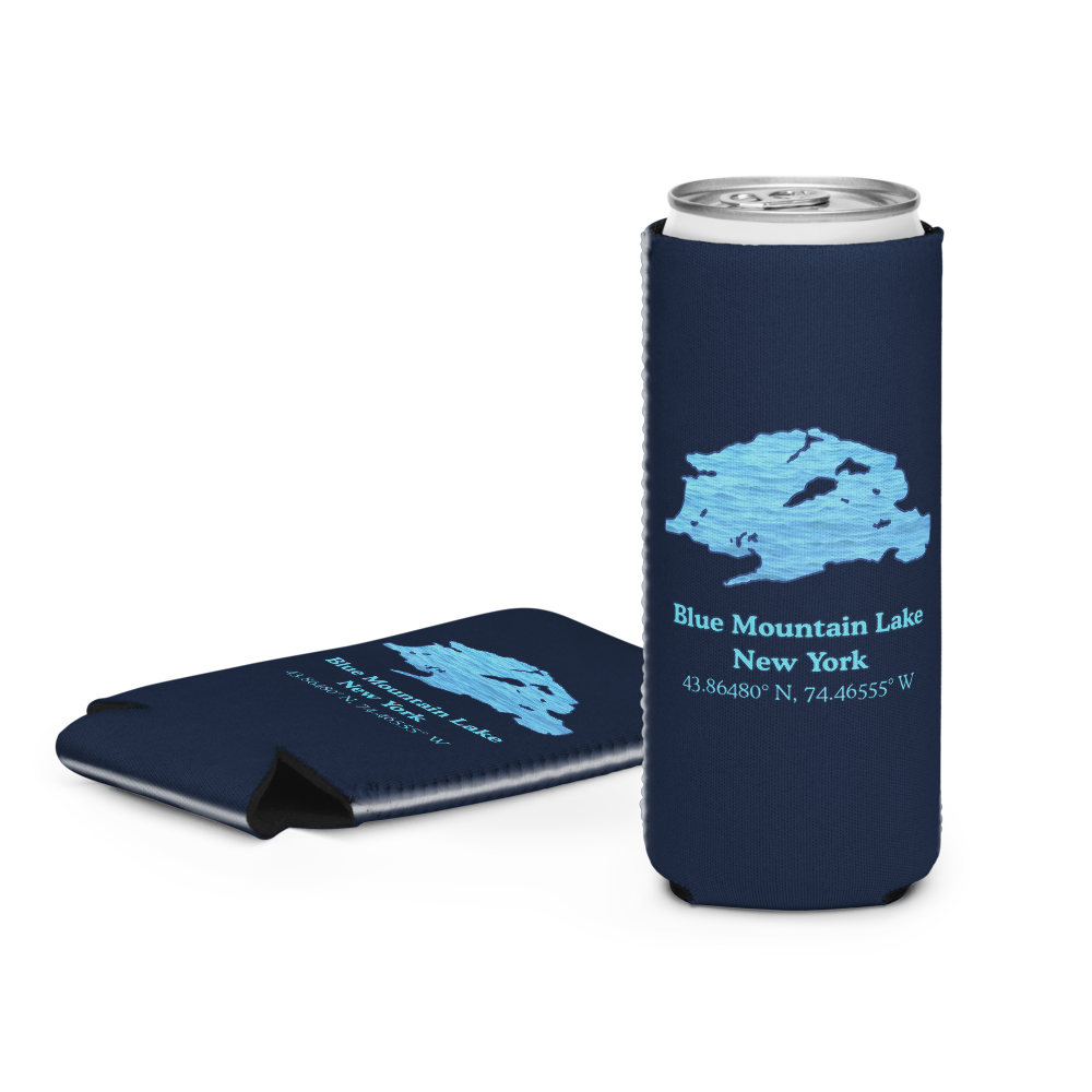 Blue Mountain Lake Can Cooler (Regular & Slim Sizes)
